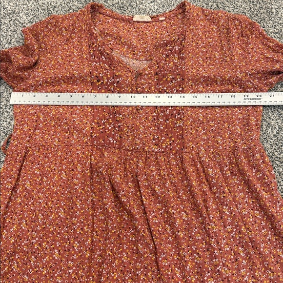 Fat Face Maye Sunshine Mauve Ditsy Floral Long Sleeve Prairie Dress Size 10 - Picture 16 of 16